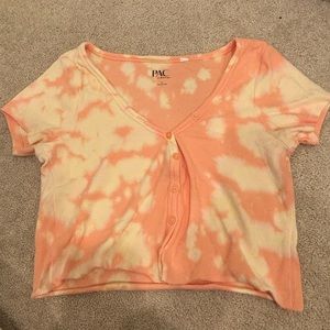 PacSun Tie Dye Cropped Tee